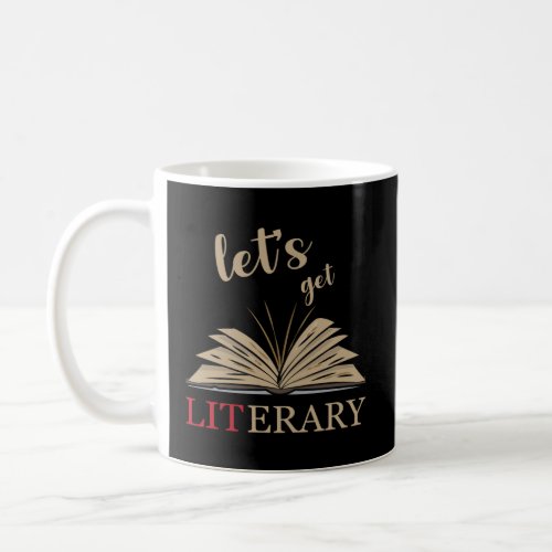 Let s Get Literary Punny Reading Lingo  Coffee Mug