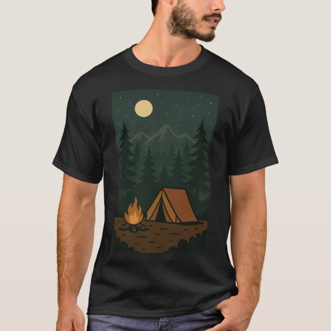 Let’s Get Lost in the Woods | Camping T-Shirt | Ad (Front)