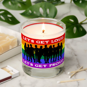 Let’s Get Loud, Let’s Get Proud LGBTQ Pride Scented Candle