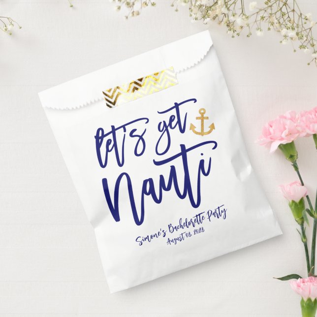 Let’s Get Nauti | Nautical Bachelorette Party Favor Bag (Sealed)