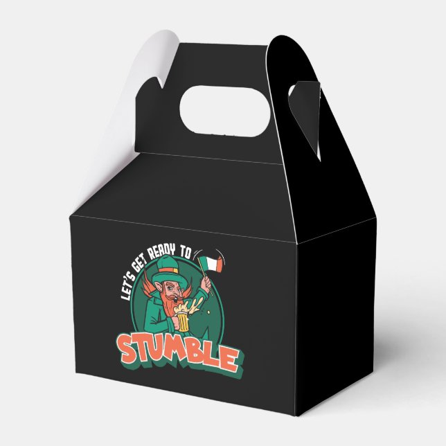 Let s Get Ready to Stumble Funny Favor Boxes (Front Side)