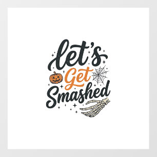 Let’s Get Smashed Halloween Pumpkin Floor Decals