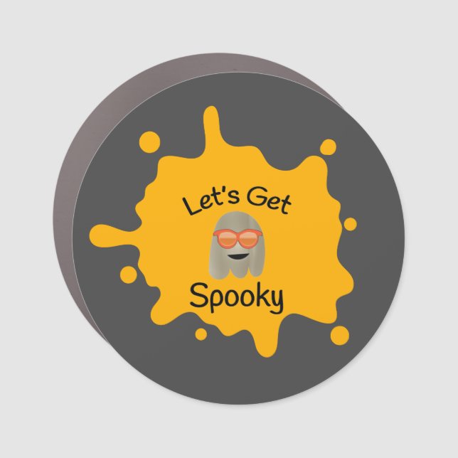 Let’s Get Spooky Car Magnet (Front)