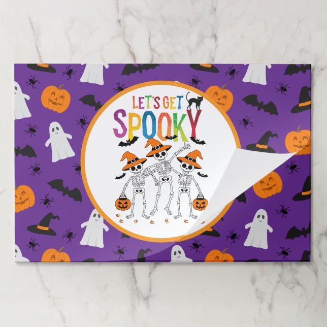 Let’s Get Spooky Halloween Paper Placemat (Folded)