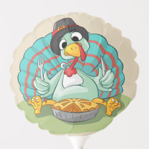 Let’s Get Stuffed Thanksgiving Holiday Turkey Balloon