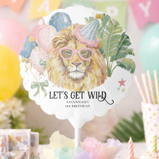 Let’s Get Wild Party Animal Birthday  Balloon