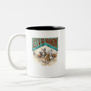 Let’s Go Brandin Western Two-Tone Coffee Mug