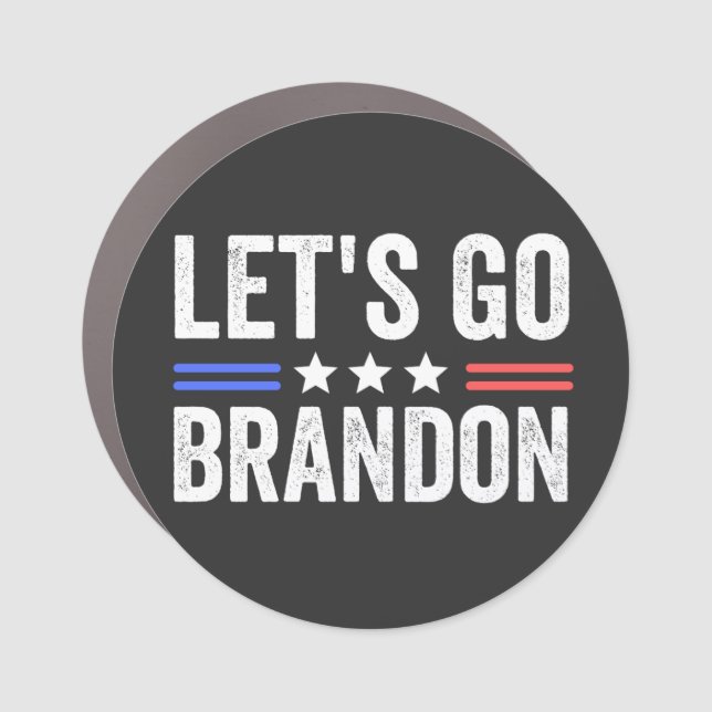 LET’S GO BRANDON Cardinal Car Magnet (Front)