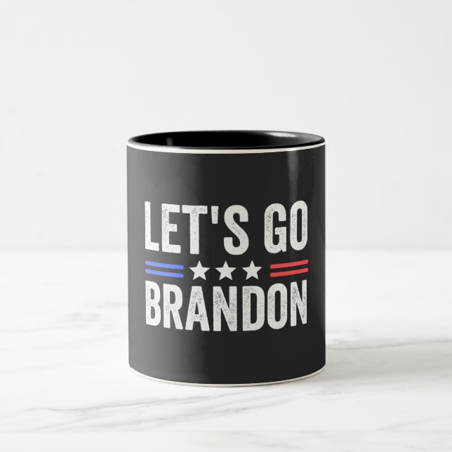 LET’S GO BRANDON Cardinal Two-Tone Coffee Mug (Center)