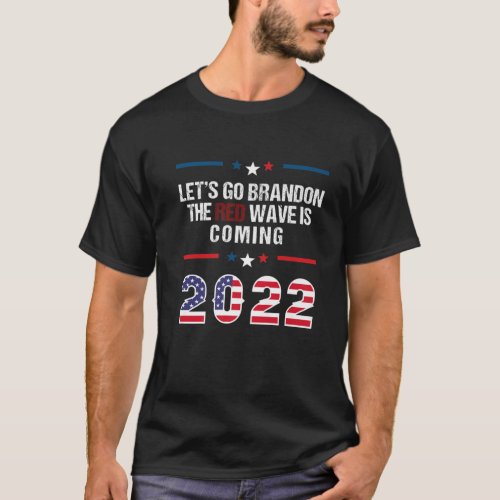 LetS Go Brandon The Red Wave Is Coming 2022 Conse T_Shirt