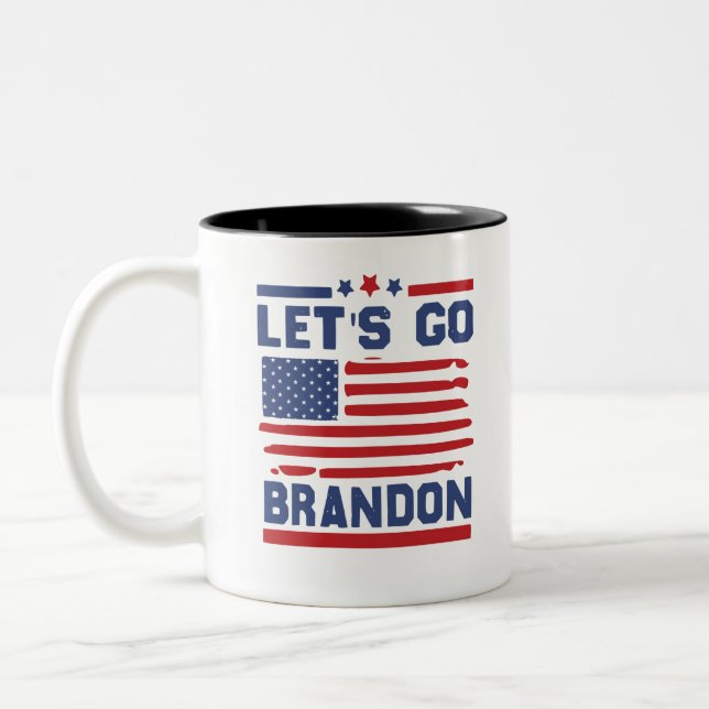 Let’s Go Brandon Two-Tone Coffee Mug (Left)