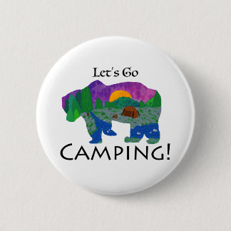 Let’s Go Camping Button