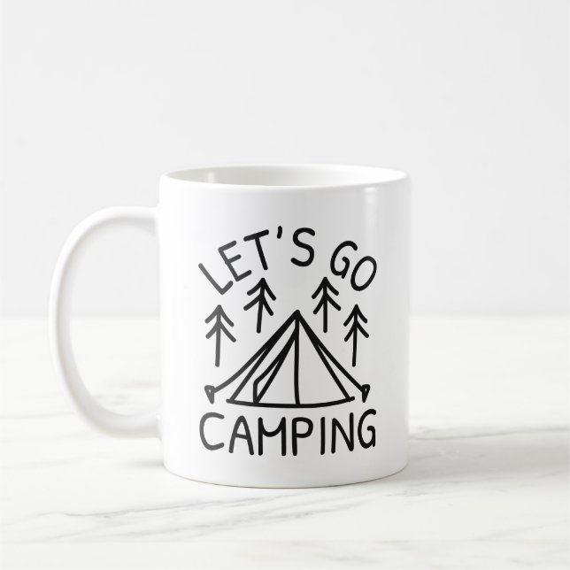 Let’s Go Camping Coffee Mug (Left)