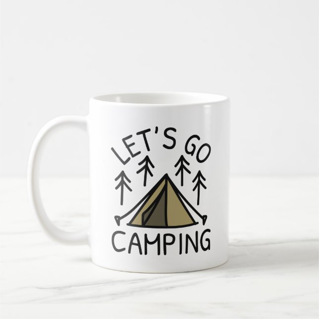 Let’s Go Camping Coffee Mug (Left)