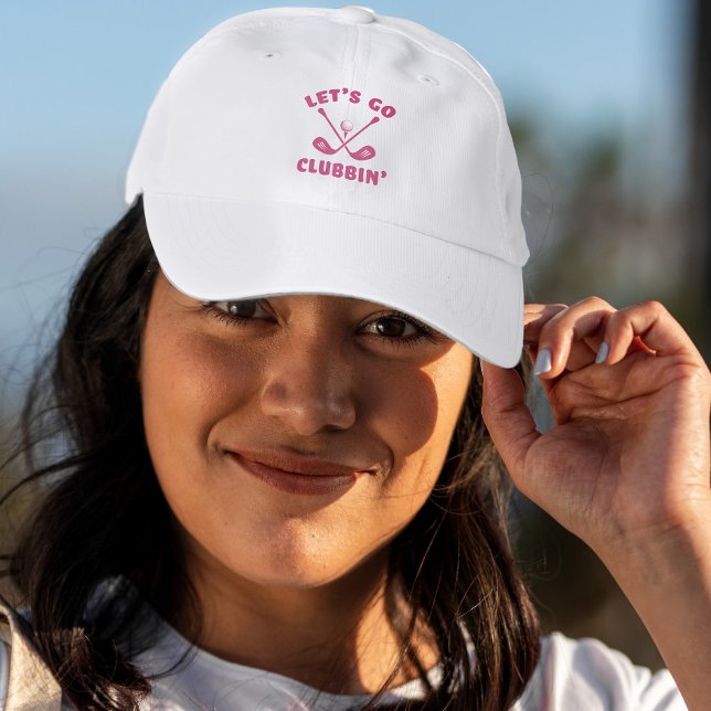 Let’s Go Clubbin’ Magenta Pink Golf Performance Cap (Let’s Go Clubbin’ Magenta Pink Golf Performance Cap)