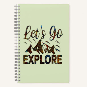 Let’s Go Explore, Traveling Quote Notebook