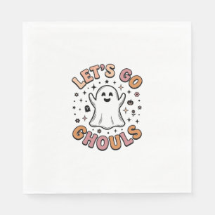 Let’s Go Ghouls Cute Halloween Ghost Napkins