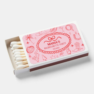 Let’s Go Girls Cowgirl Bachelorette Party Western Matchboxes