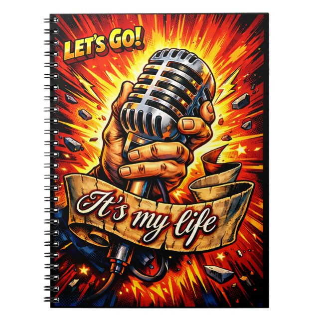 Let’s Go! Rock & Music Inspired Comic Book Artwork (Front)