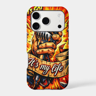 Let’s Go! Rock & Music Inspired Comic Book Artwork iPhone 17 Pro Case