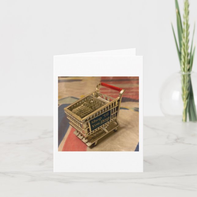 Let’s Go Shopping  Thank You Card (Front)