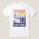 Let’s Go Skiing Vintage Print Tri-Blend Shirt