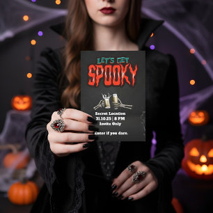Let’s Go Spooky Halloween Party Invitation Cute