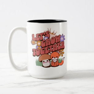 Let’s Grow Together Two-Tone Coffee Mug