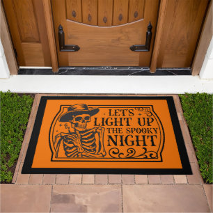 Let’s Light Up the Spooky Night – Skeleton Style Doormat
