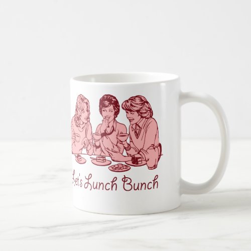 Lets Lunch Bunch 50s retro graphic Coffee Mug