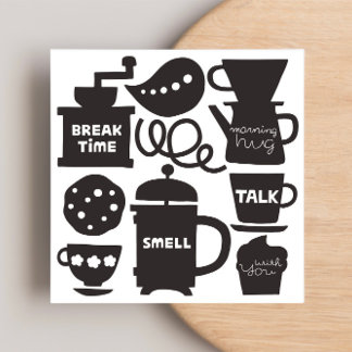 LET’S MEET FOR COFFEE Flat Note Card