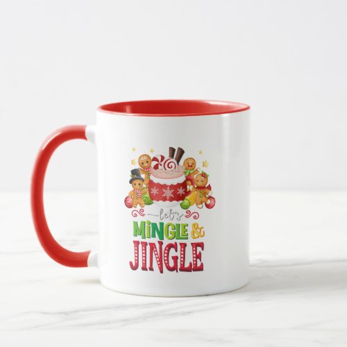 Lets Mingle  Jingle Christmas Coffee Mug