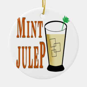 Let’s mint julep ceramic ornament