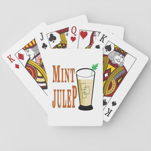 Lets mint julep playing cards