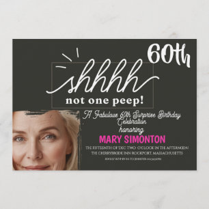 Let’s Party! A Fabulous 60th Surprise Celebration Invitation