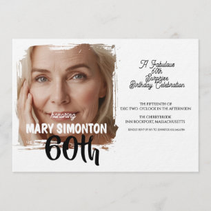 Let’s Party! A Fabulous 60th Surprise Celebration Invitation