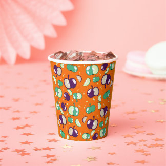 Let’s Party Started – Pop Apple on Orange Paper Cups