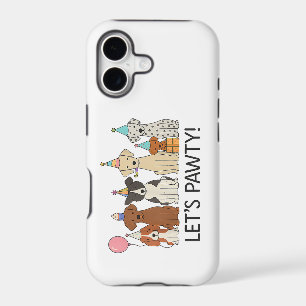 Let’s Pawty Cute Dogs Party Celebration Dog Lovers iPhone 17 Case