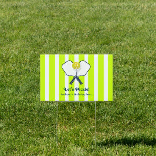 Let’s Pickle Neon Pickleball Birthday Party Sign