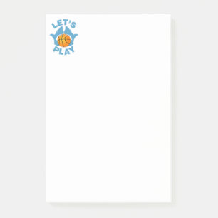 Let’s play basketball post-it notes
