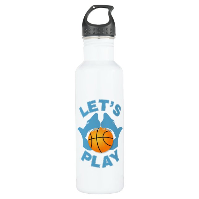Let’s play basketball water bottle (Front)