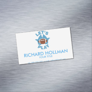 Let’s play football magnetic business card