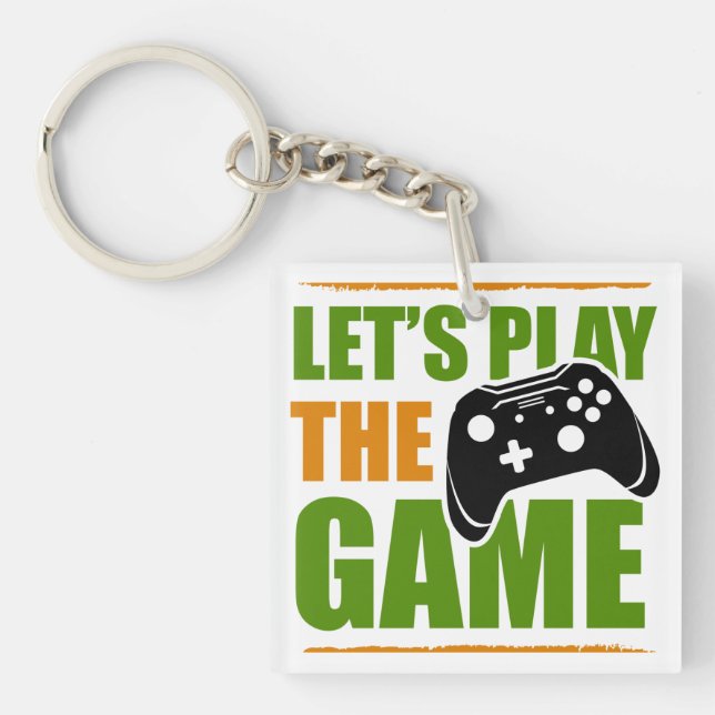 Let’s play the game keychain (Front)