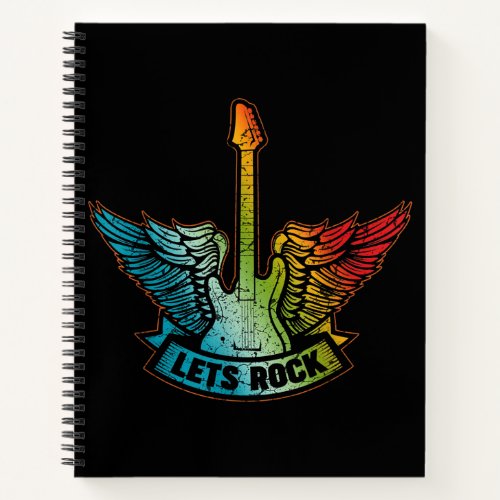 Lets Rock Legend Rock And Roll Music Guitar Notebook