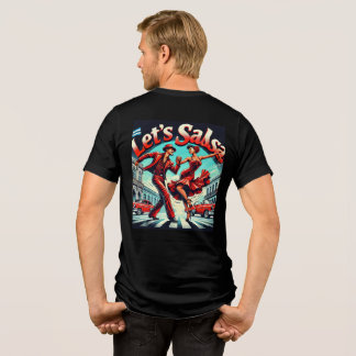 Let’s Salsa Dance Tri-Blend T-Shirt (Back Design) Shirt