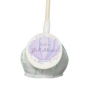 Let’s Shell-abrate Pastel Seashell Birthday Party Cake Pops