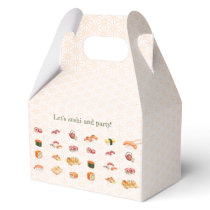 Let’s sushi and party!  favor boxes