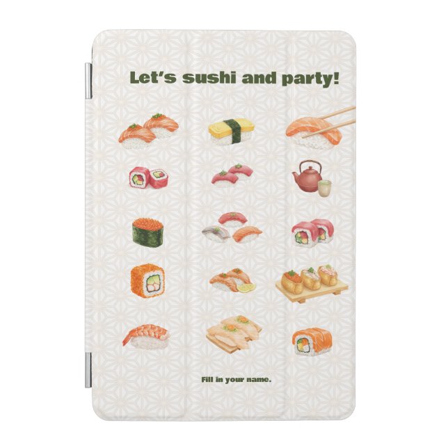 Let’s sushi and party!  iPad mini cover (Front)