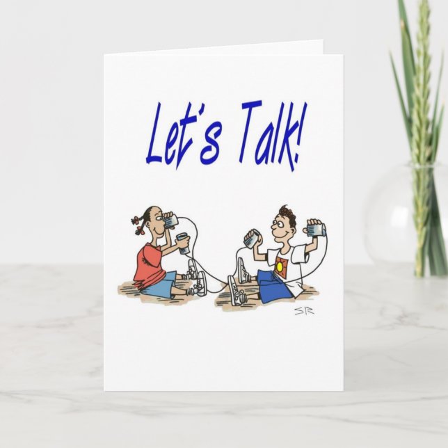 Let’s Talk greeting card (Front)