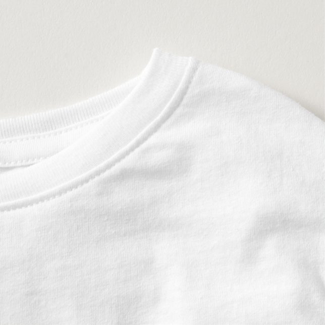 Let’s Waddle to Learn – Penguin’s First Day of Sch Toddler T-shirt (Detail - Neck (in White))